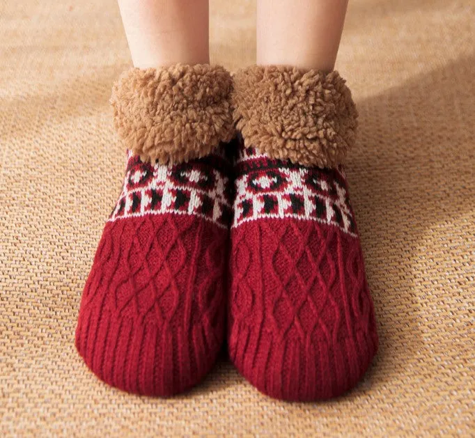 Non-Slip Winter Warm Socks Thick And Warm Winter Home Carpet Socks