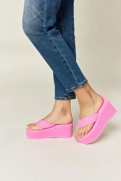 Open Toe Platform Wedge Sandals