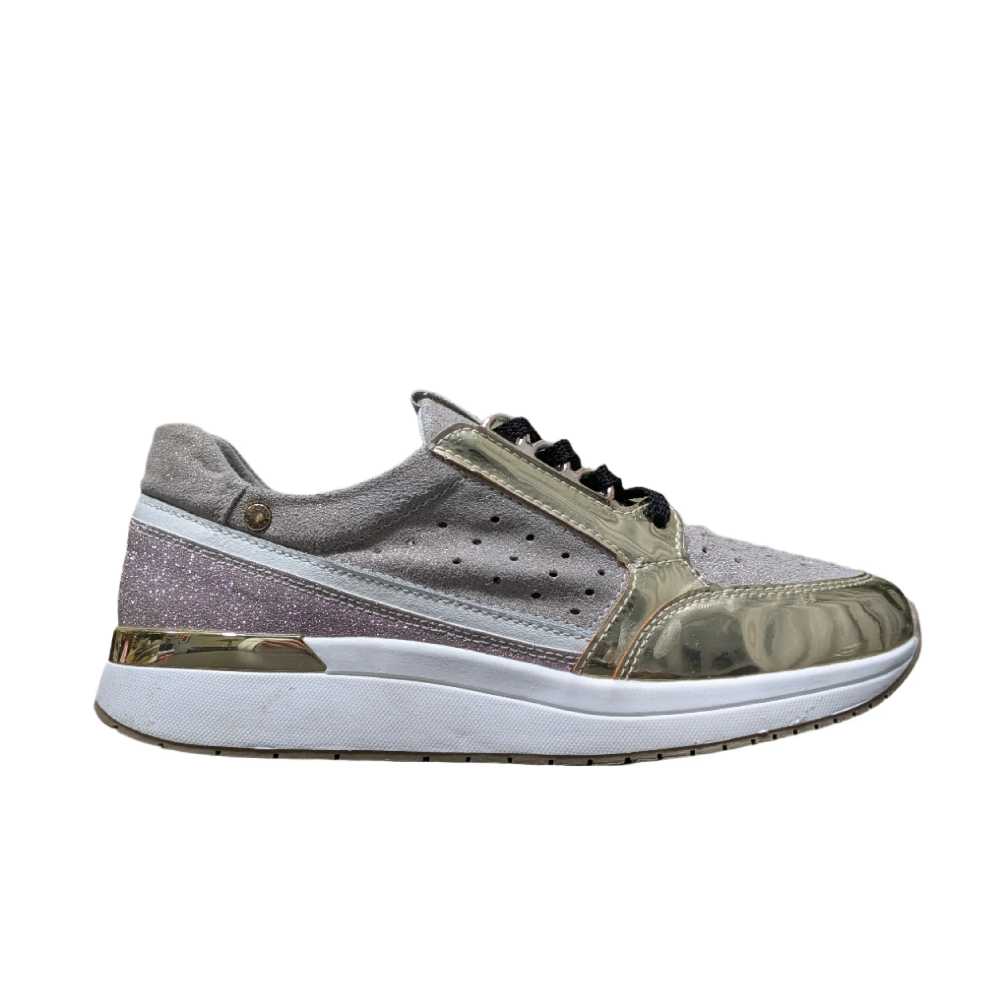 Patrizio Gold Glitz Trainers Size UK 6 / EU 39 / US 8