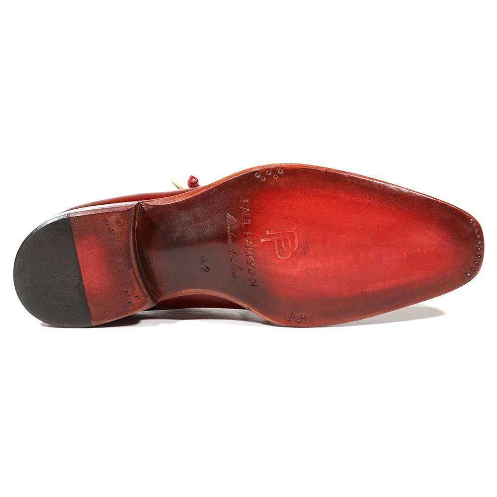 Paul Parkman Handmade Designer Shoes Men's Designer Shoes Medallion Toe Reddish Camel Oxfords (PM3013)