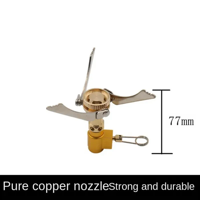 Portable Mini Camping Stove, Lightweight Gas Burner with Storage Box for Outdoor BBQ