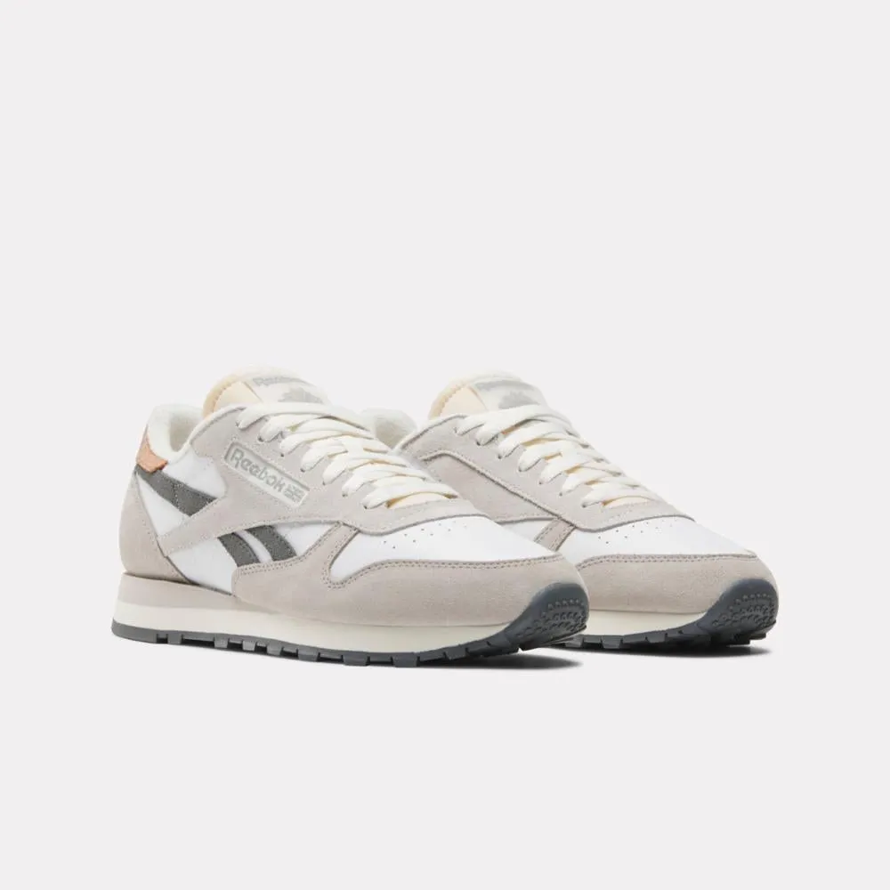 Reebok Footwear Men Classic Leather Shoes WHITE/MOONSTONE/GREY 5