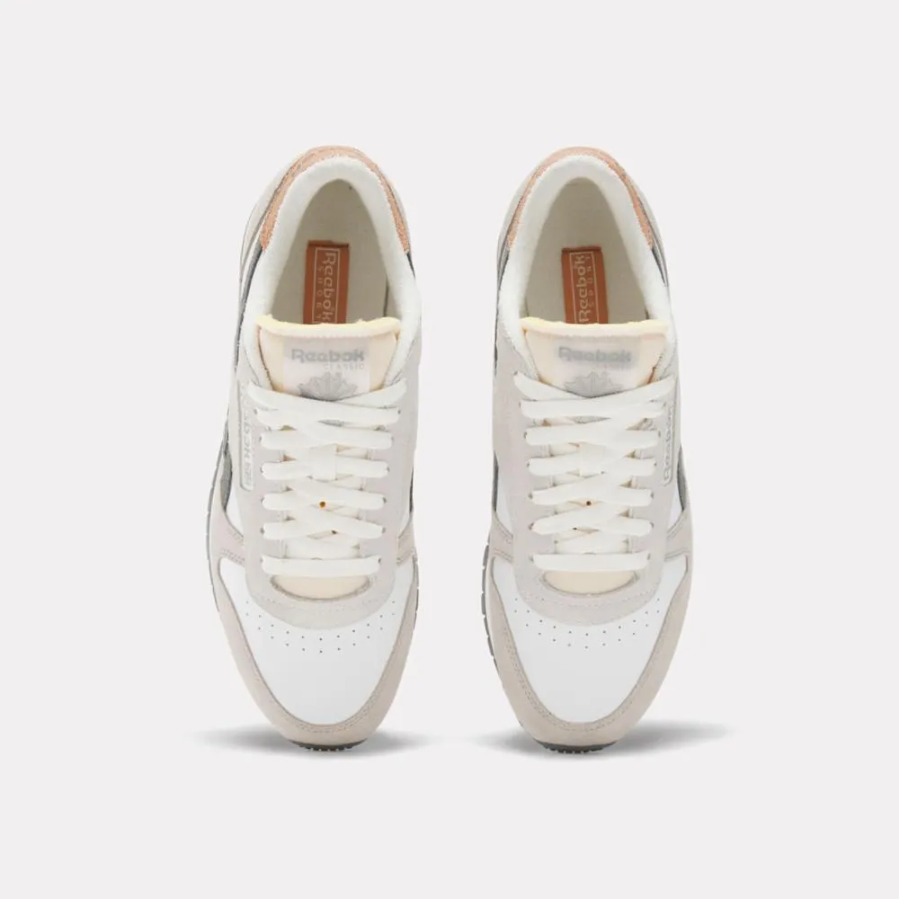 Reebok Footwear Men Classic Leather Shoes WHITE/MOONSTONE/GREY 5