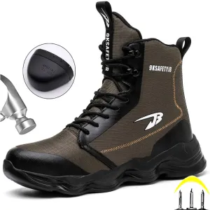 S1 Safety shoes boots work steel toe cap anti-smash puncture-proof 
