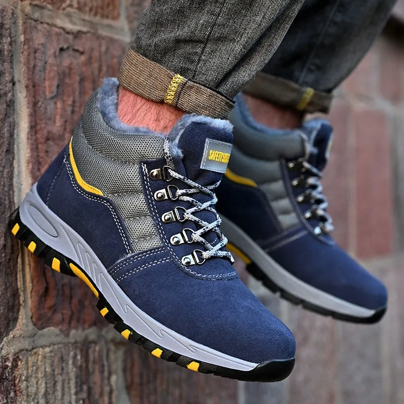 S1 Winter boots work steel toe safety boots