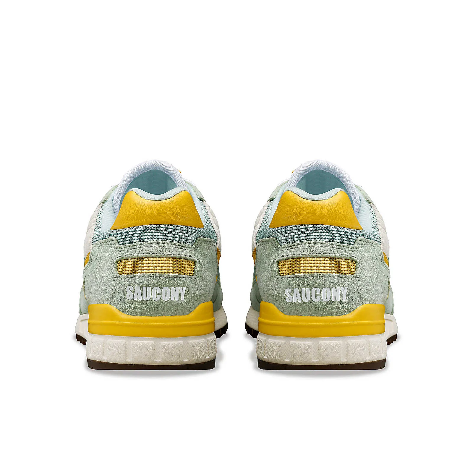 Saucony Unisex Shadow 5000 Trainers - Mint / Yellow