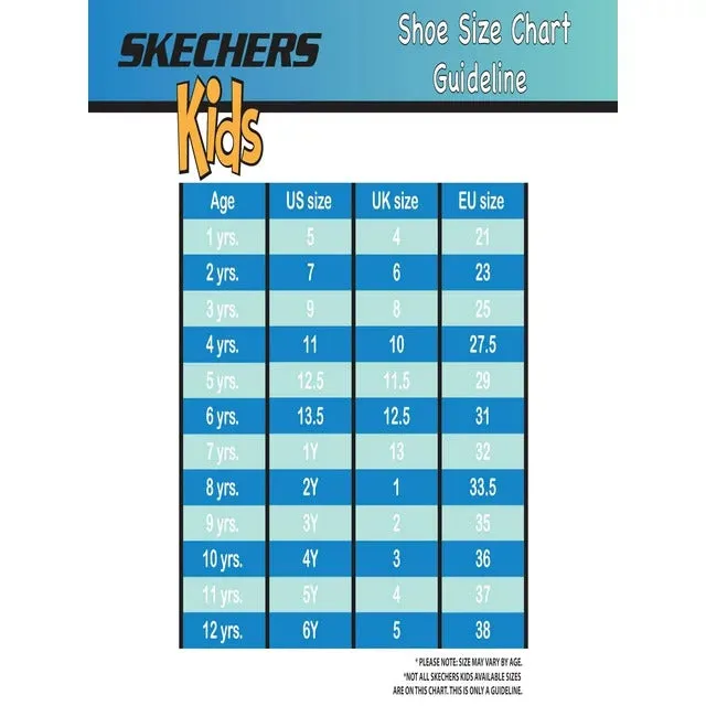 Skechers Bounders Child Kids Boys Tennis Shoe - Easy On/Off - Black/Gray