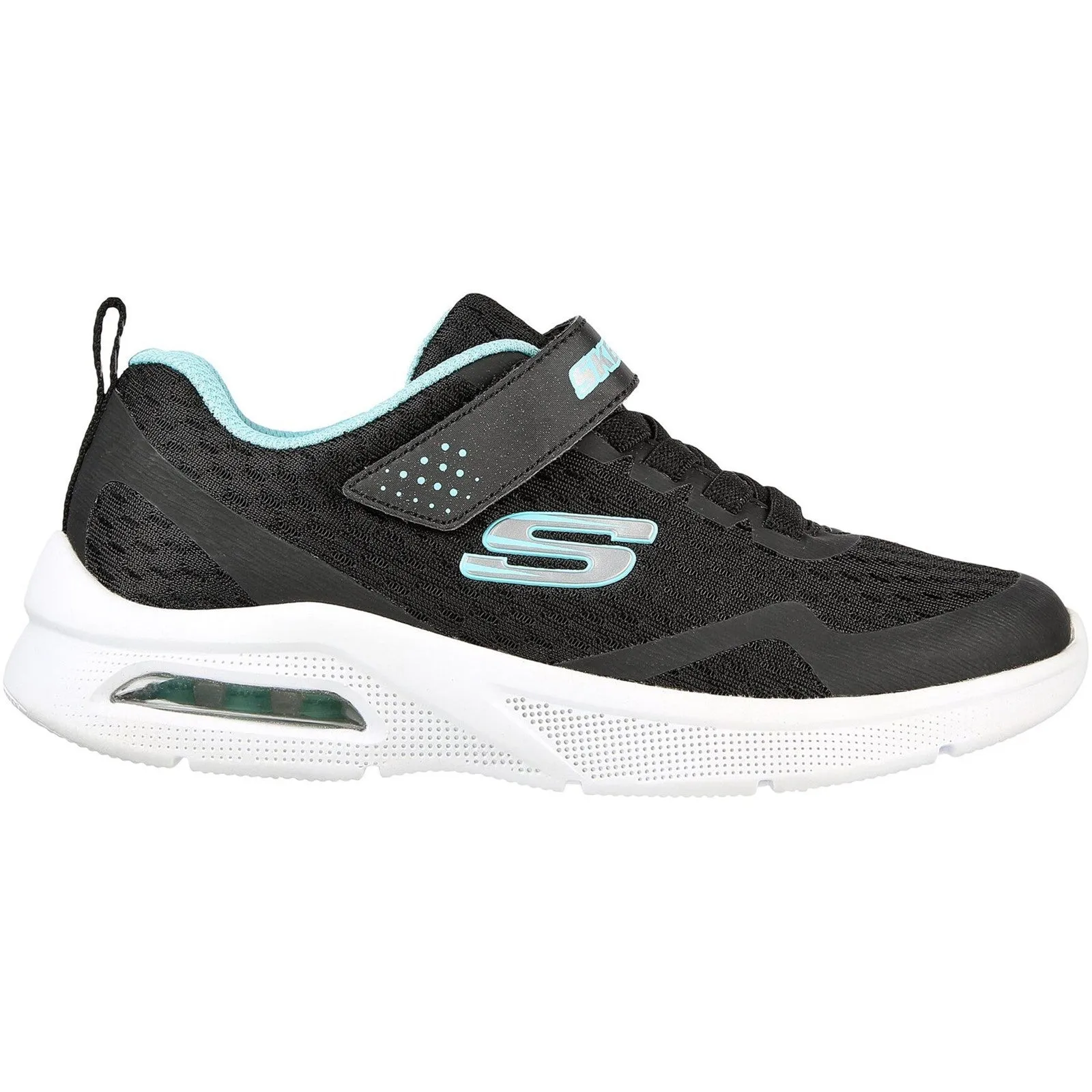 Skechers Girls Microspec Max Sports Trainers - Black