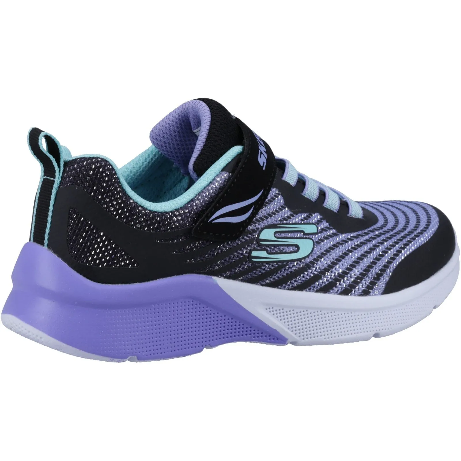 Skechers Girls Microspec Rejoice Racer Trainers - Black