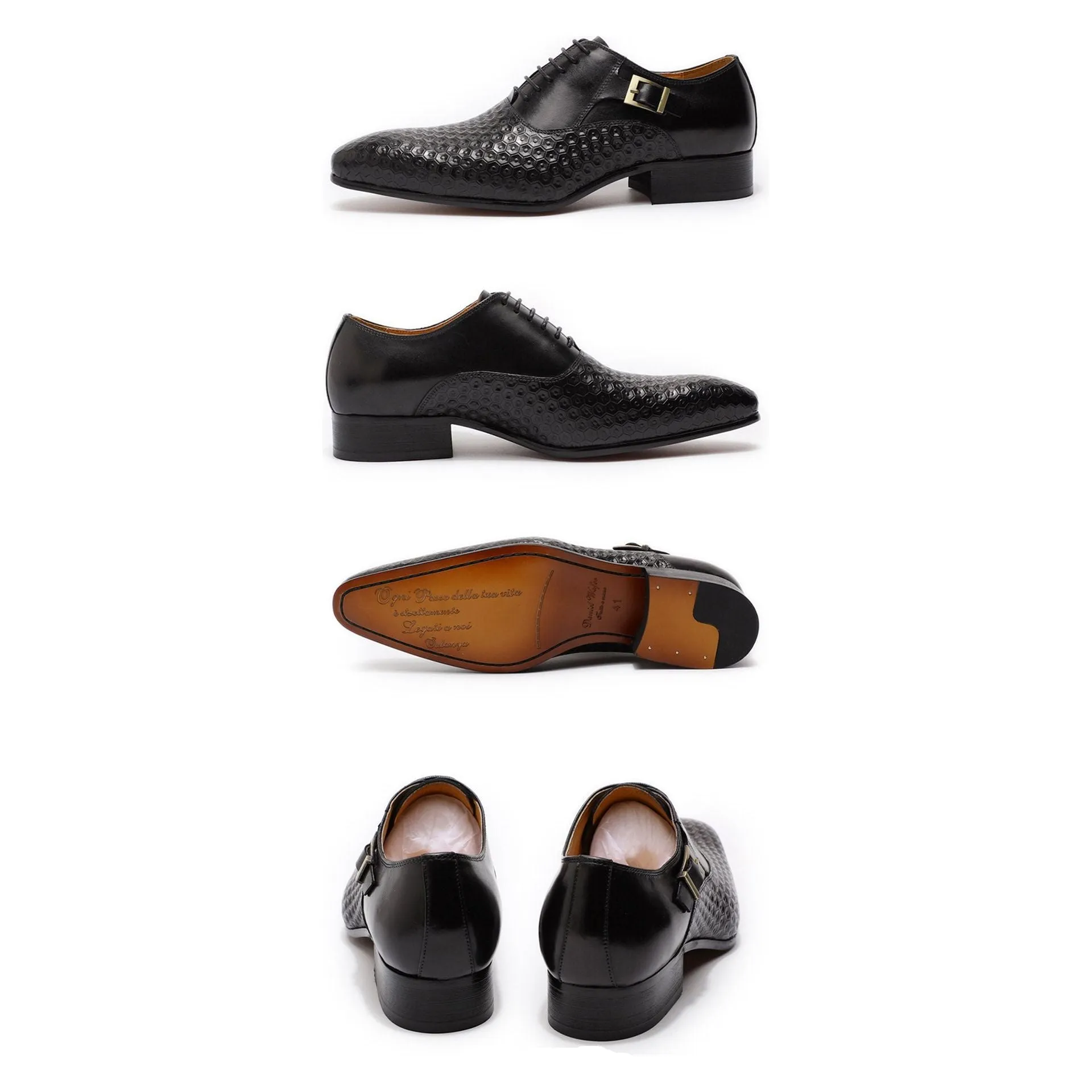 Snakara Croctex Lace Oxfords