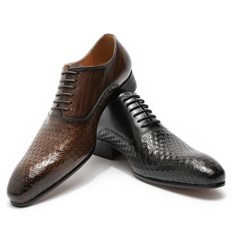 Snakara Croctex Lace Oxfords