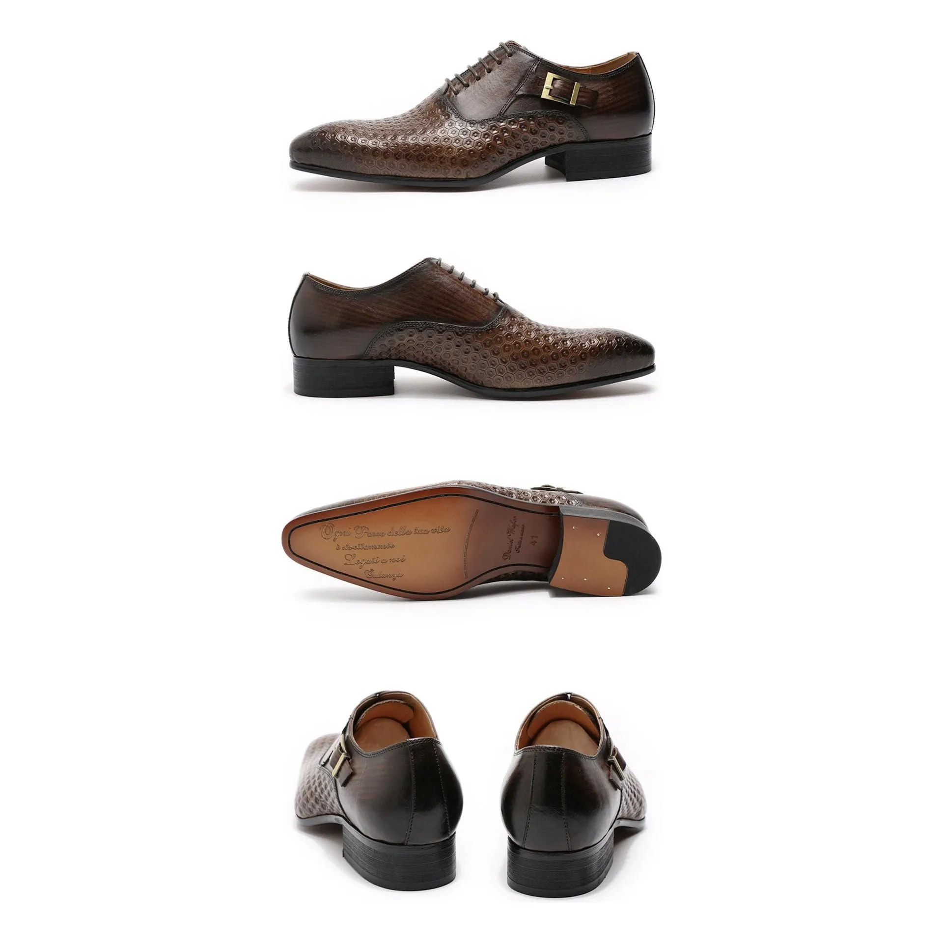 Snakara Croctex Lace Oxfords