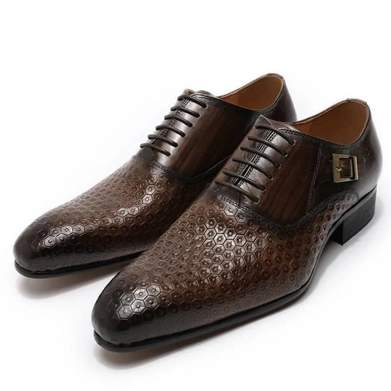 Snakara Croctex Lace Oxfords