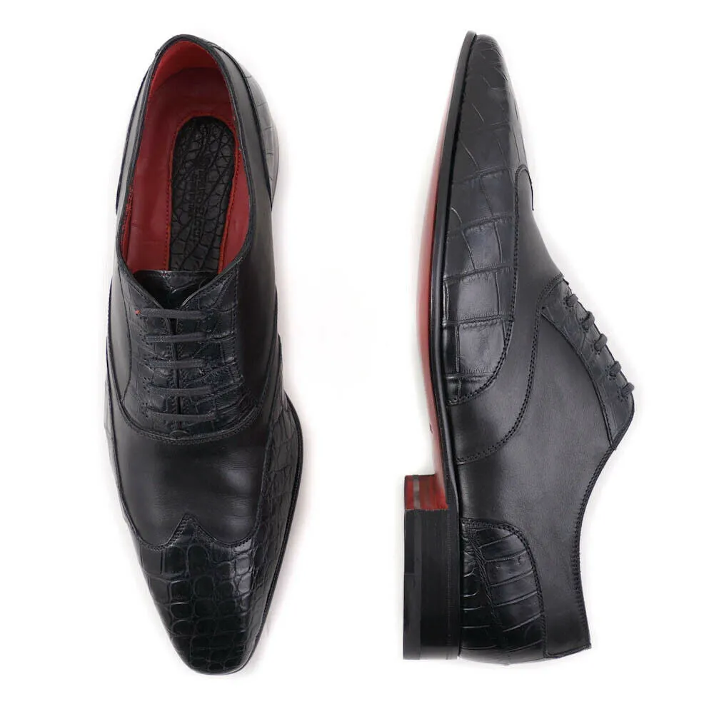 Stefano Ricci Crocodile and Calf Oxfords