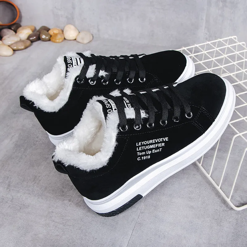 Thick-soled thermal snow boots