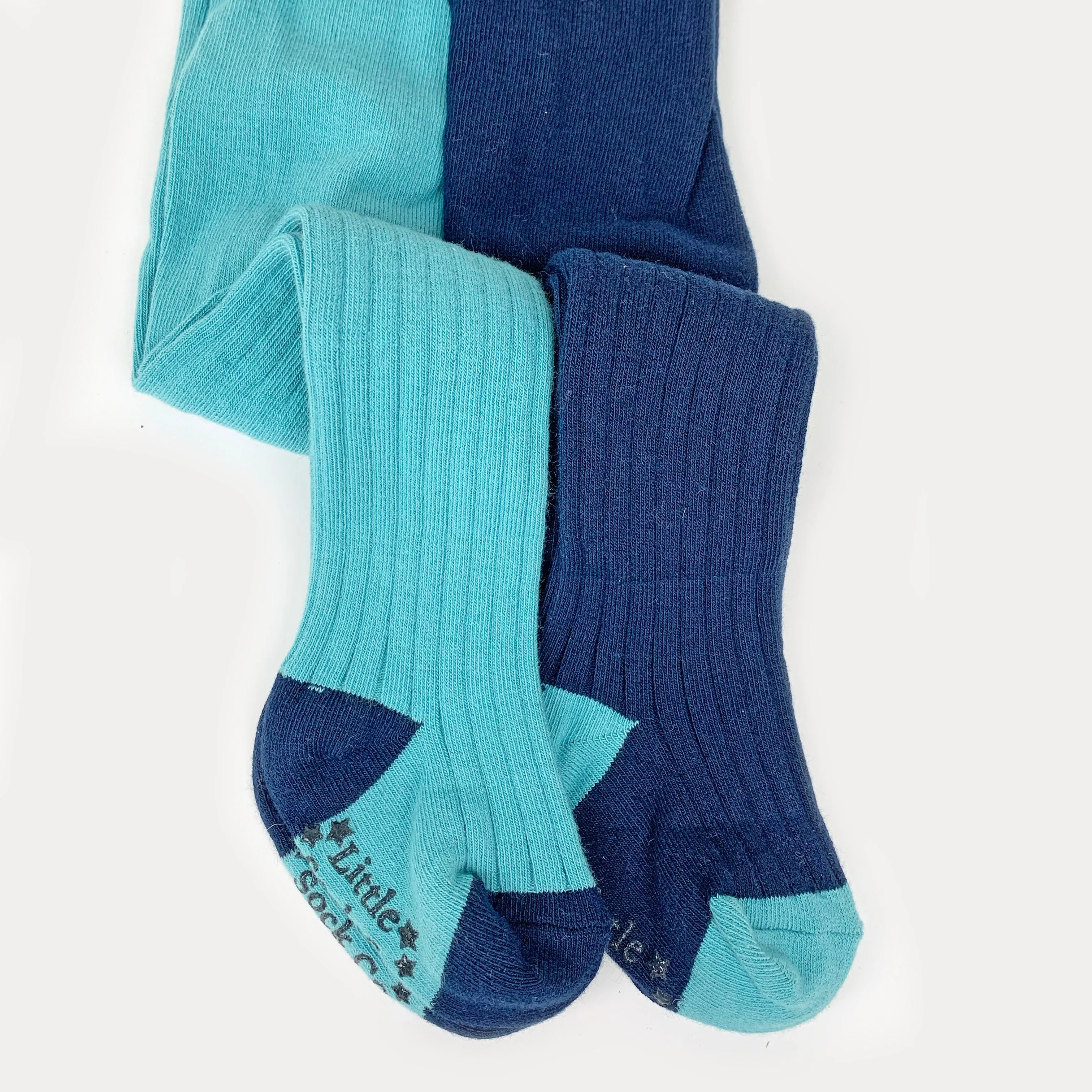 Tights Gift Set - Non-Slip, Ribbed Baby and Toddler Tights - 2 Pack