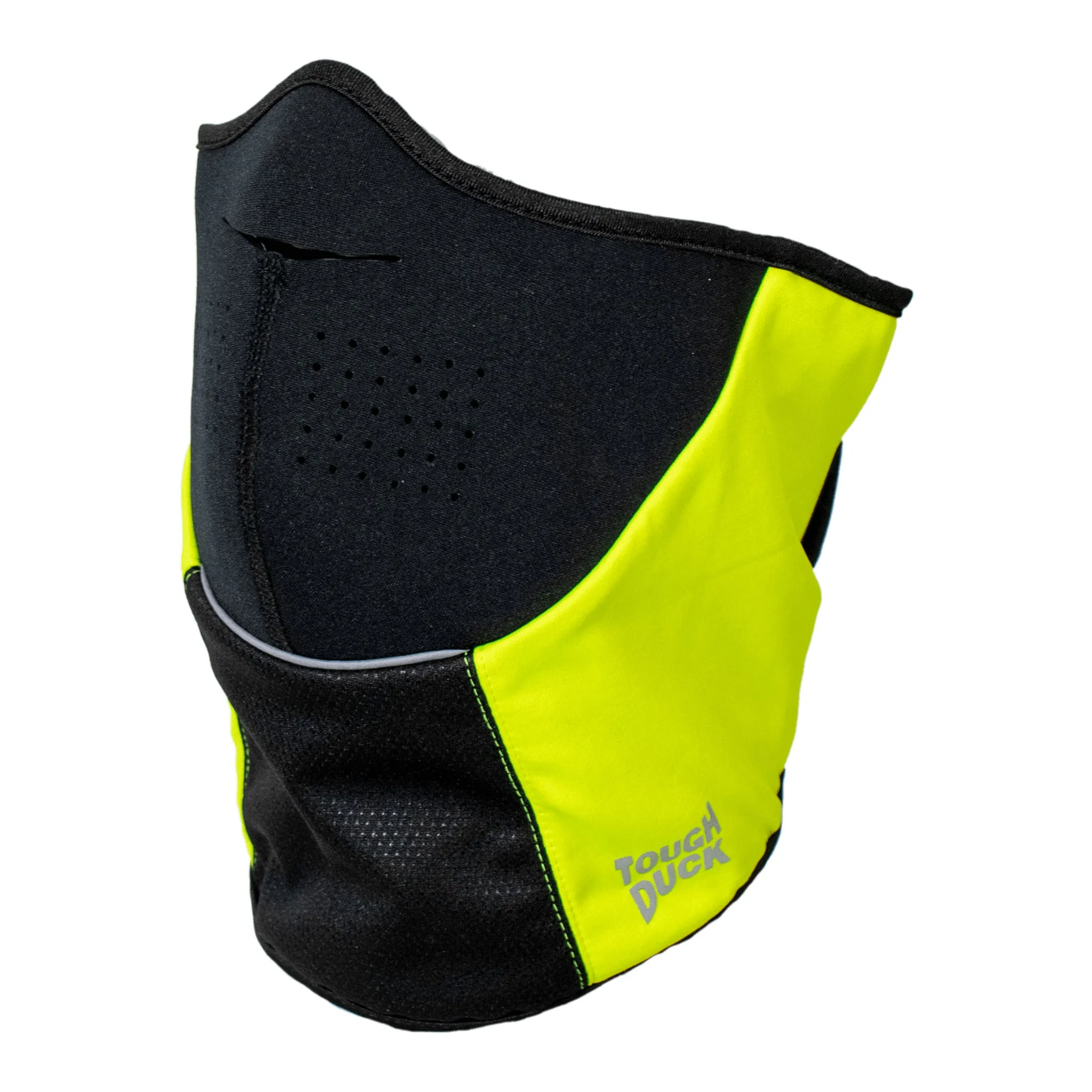 Tough Duck Facemask WA32 - Poly/Spandex, Windproof Neoprene, Reflective Piping, Flexible Warmth, Breathable, Adjustable Fit, Quick-Dry, Superior Winter Protection | One Size