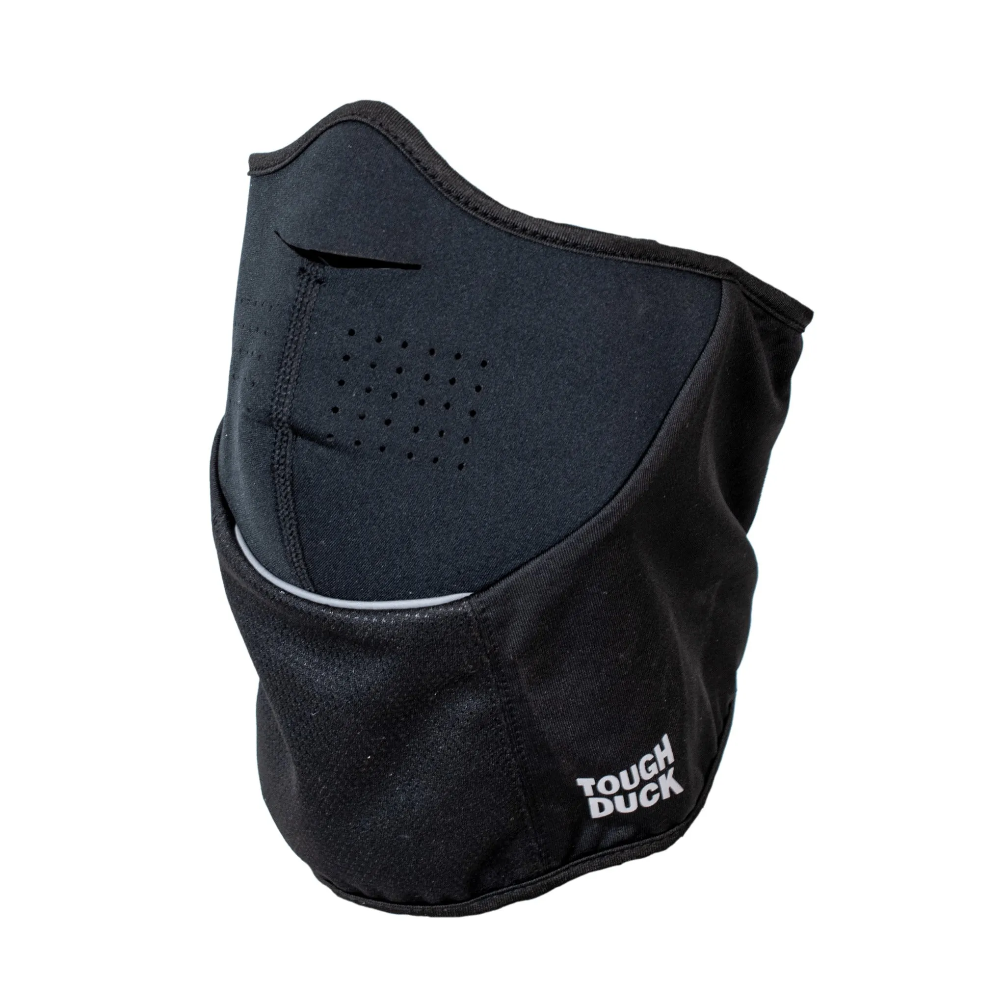 Tough Duck Facemask WA32 - Poly/Spandex, Windproof Neoprene, Reflective Piping, Flexible Warmth, Breathable, Adjustable Fit, Quick-Dry, Superior Winter Protection | One Size