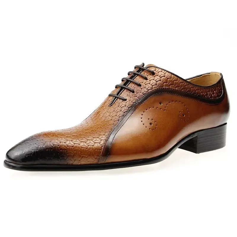 Veltique Croctex Classic Buckle Shoes