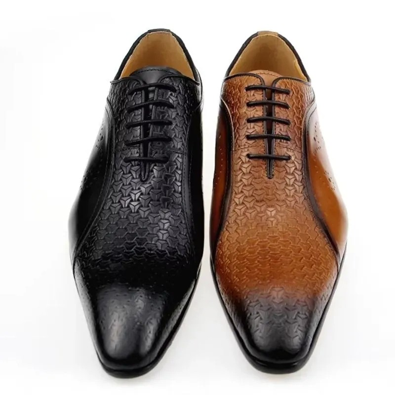 Veltique Croctex Classic Buckle Shoes