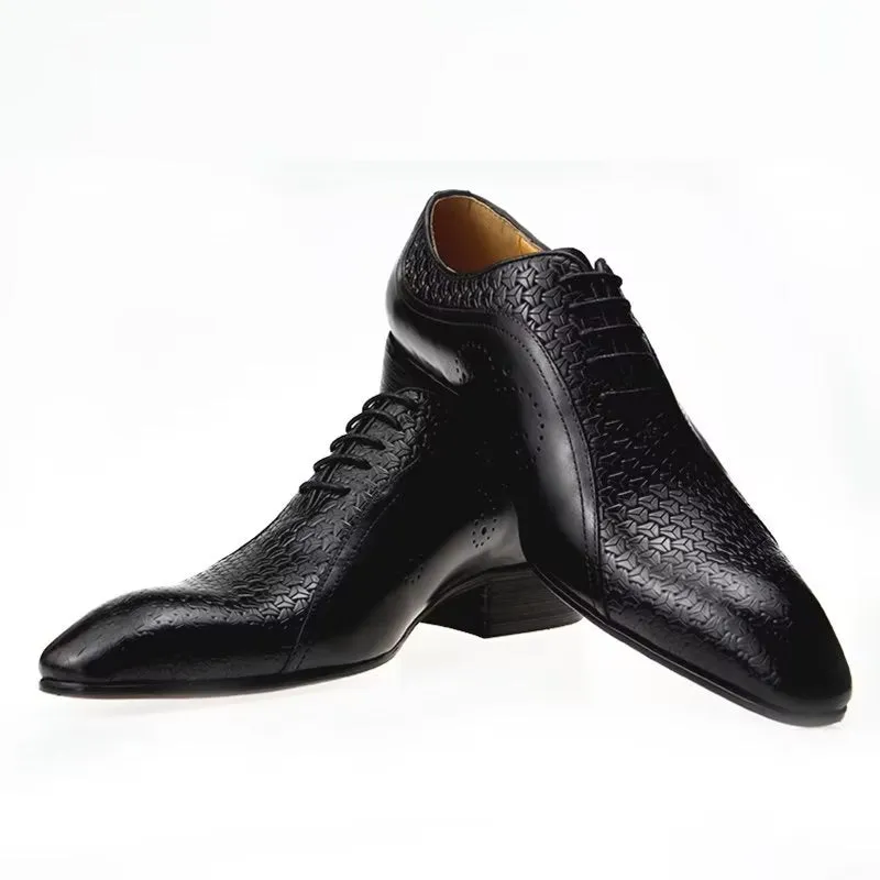 Veltique Croctex Classic Buckle Shoes