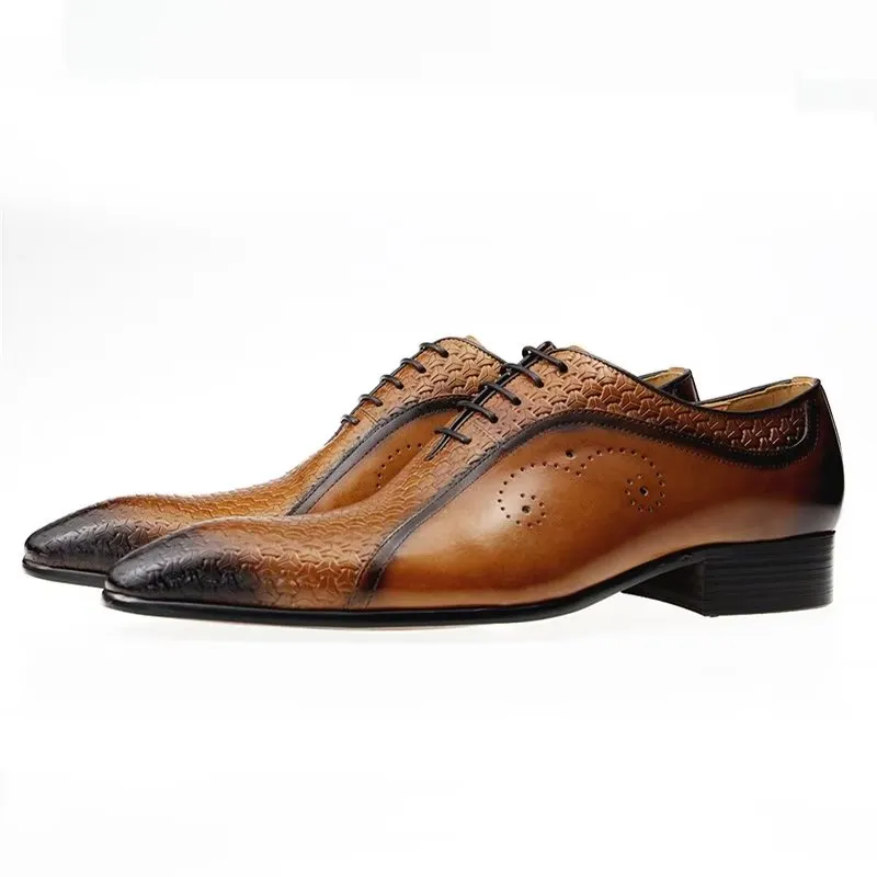 Veltique Croctex Classic Buckle Shoes