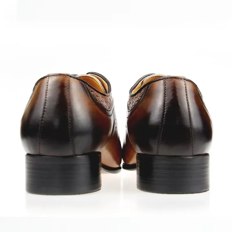 Veltique Croctex Classic Buckle Shoes