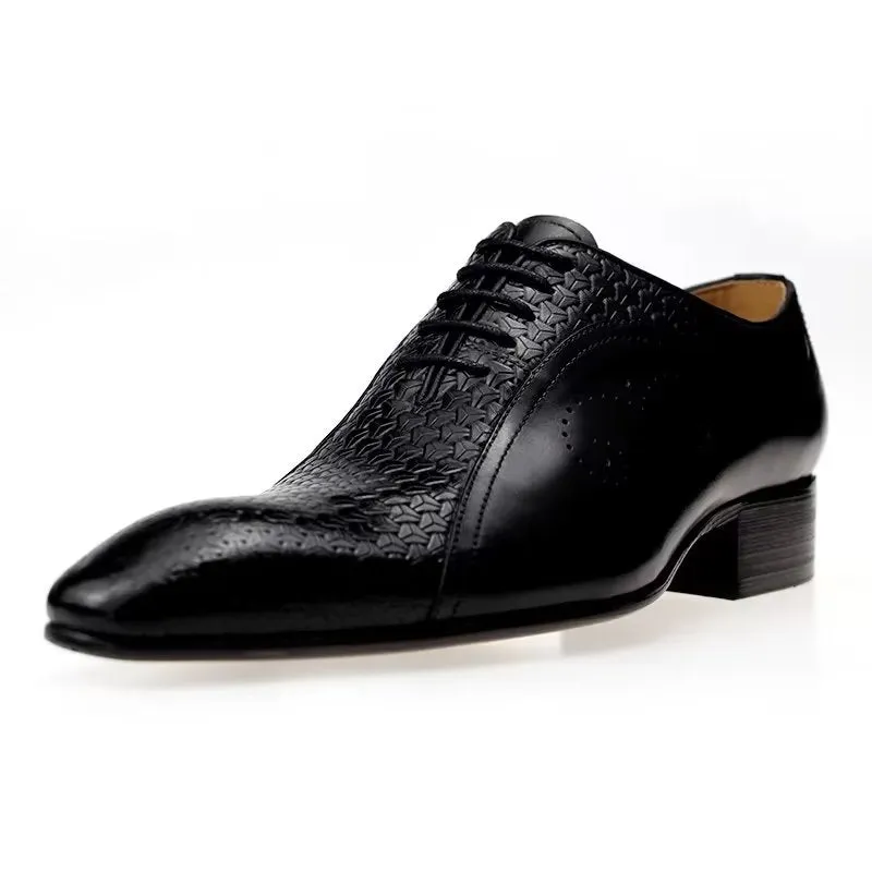 Veltique Croctex Classic Buckle Shoes