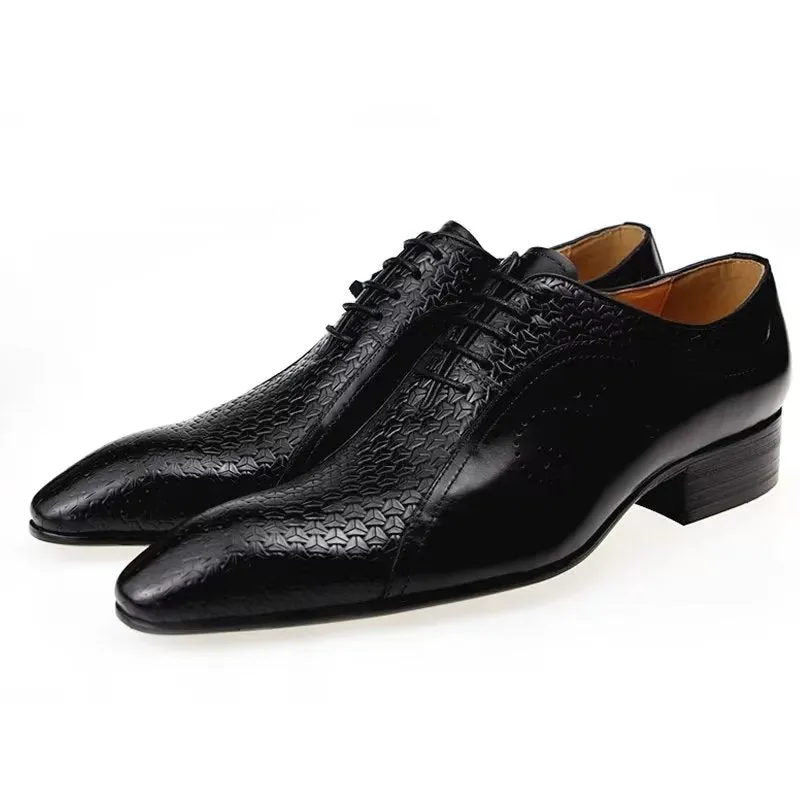 Veltique Croctex Classic Buckle Shoes