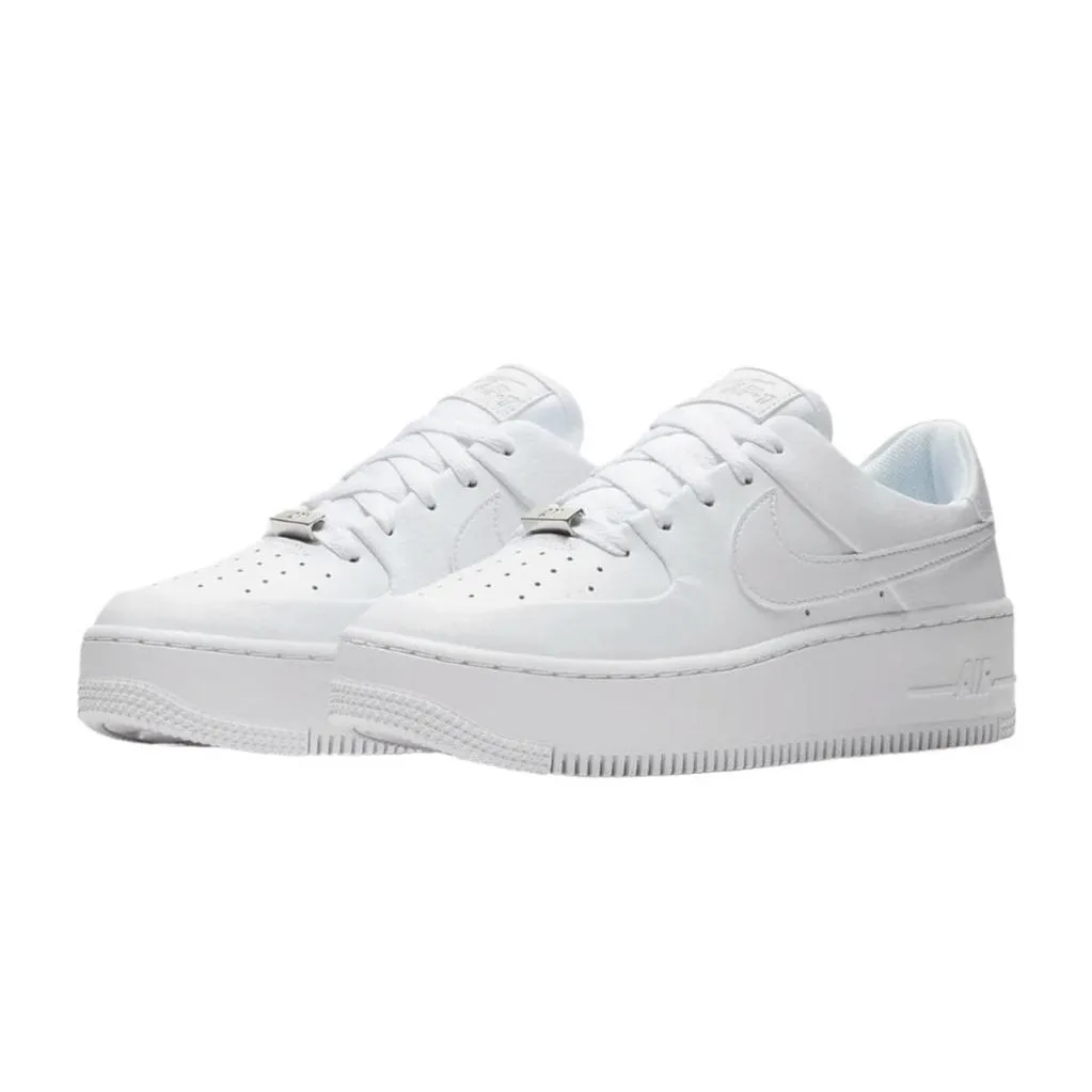 White Nike Air Force Shoes Unsex