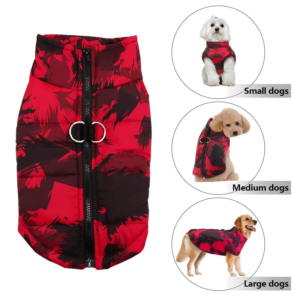 Winter Pet Dog Clothes Bulldog Pet Warm Jacket