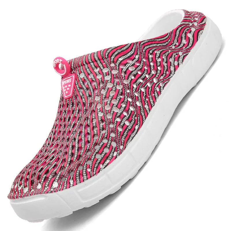 Women summer beach flower printed antiskid comfortable slide sandals