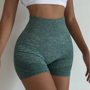 Women Yoga Shorts High Waist Butt Lifting Tummy Control Fitness Tights