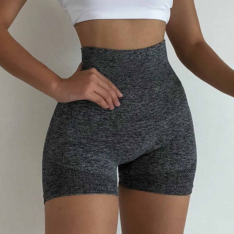 Women Yoga Shorts High Waist Butt Lifting Tummy Control Fitness Tights