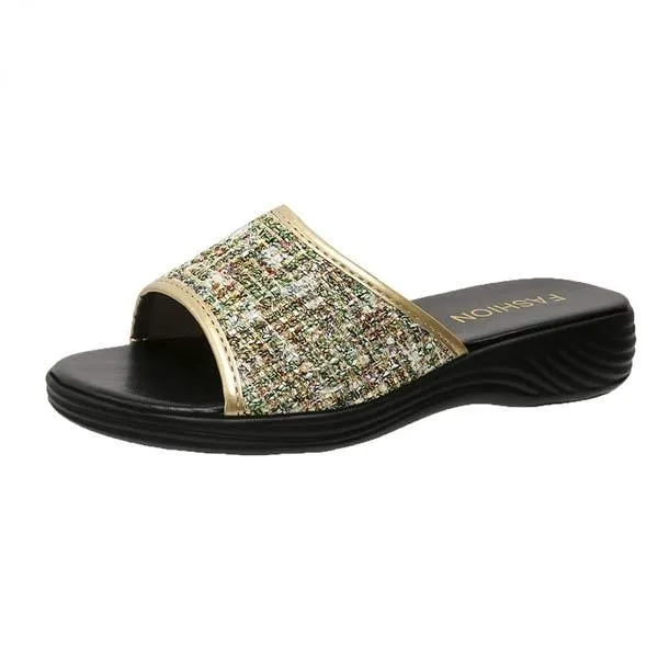 Women's Peep Toe Wedge Heel Sandals 26709653C
