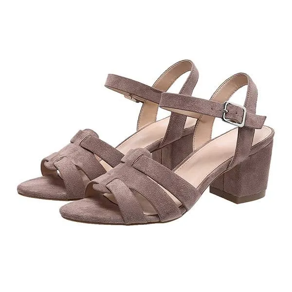 Women's Resort Style Chunky Heel Sandals 61299601C