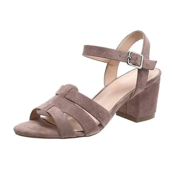 Women's Resort Style Chunky Heel Sandals 61299601C