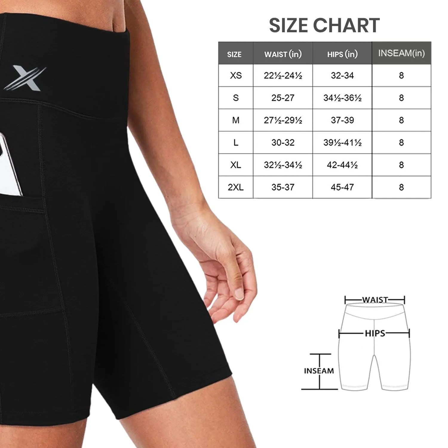 Women's XTF VAPOR™ High Waist Biker/Yoga Shorts