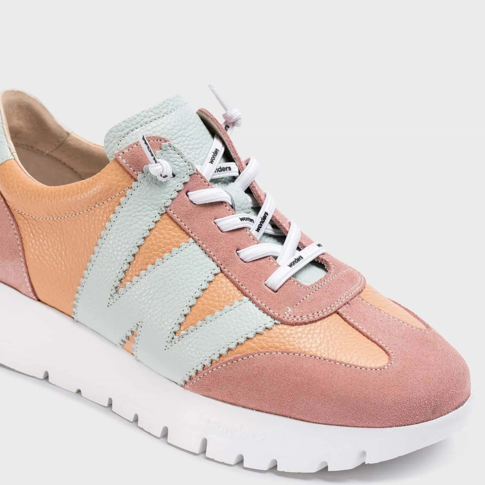 Wonders Peach Multi Sneakers