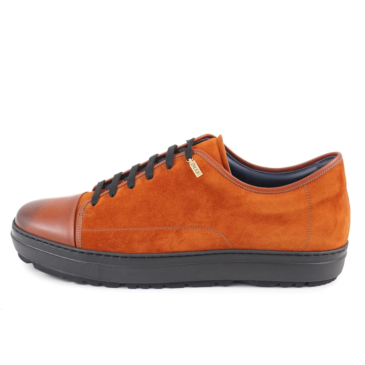 Zilli Suede and Calf Leather Sneakers