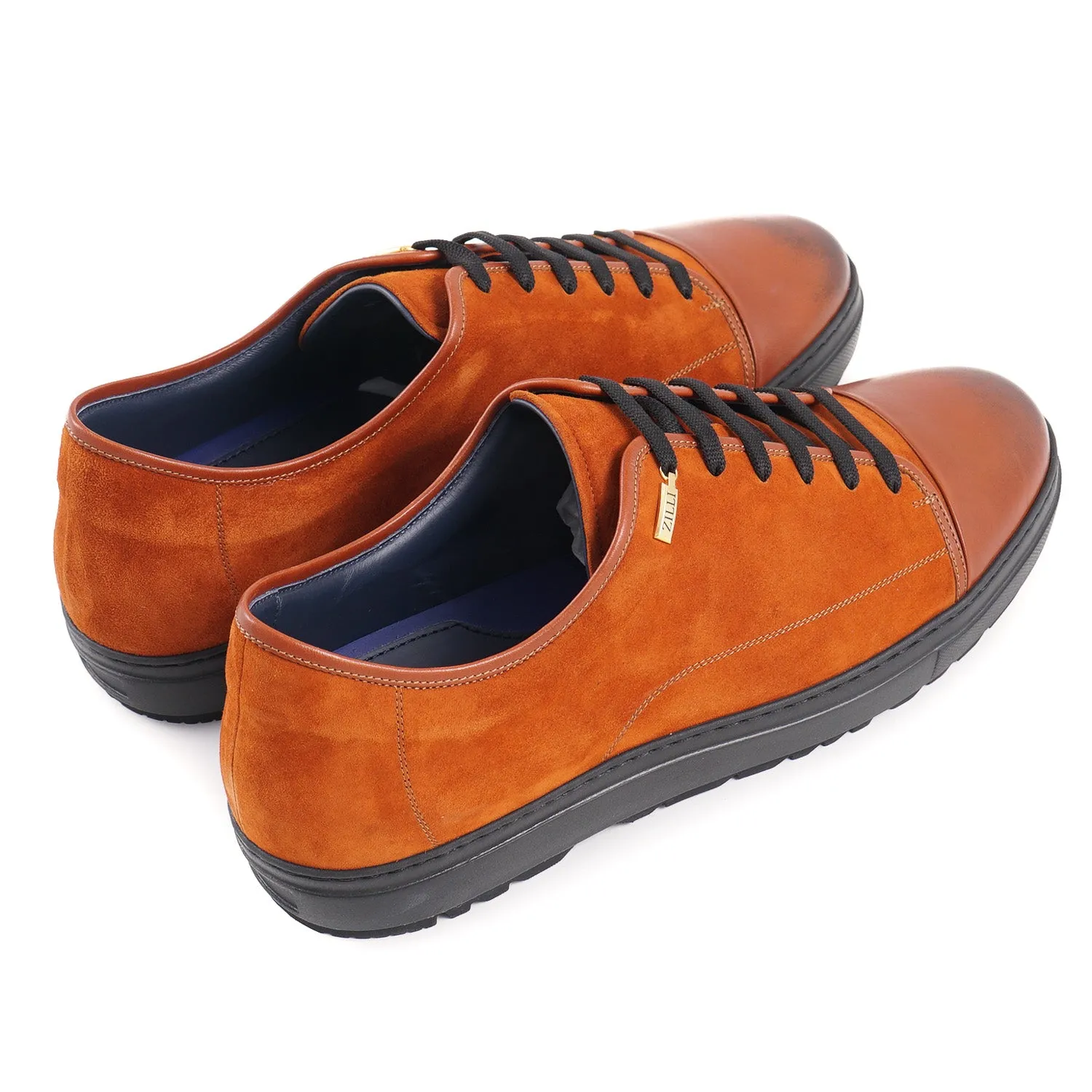 Zilli Suede and Calf Leather Sneakers