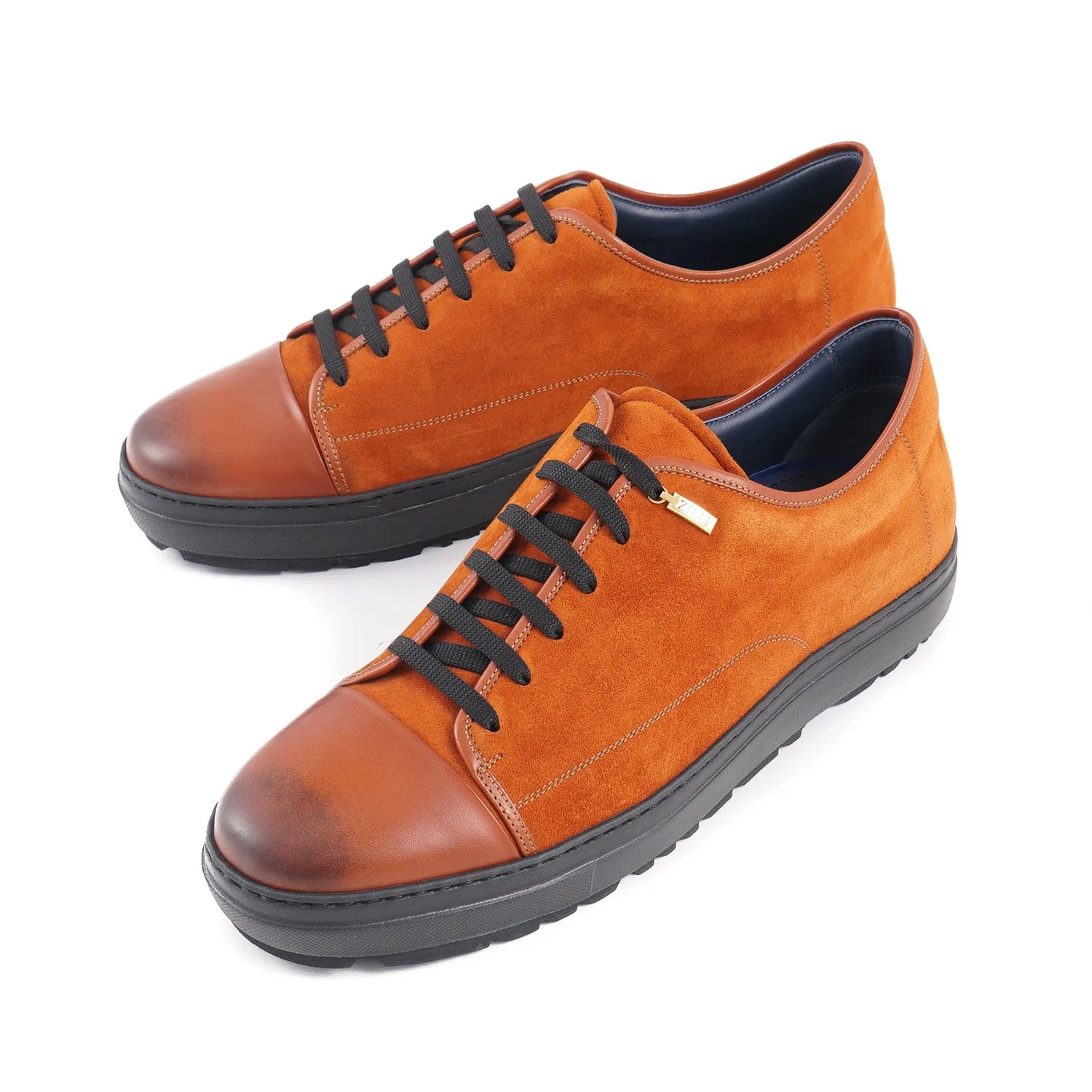 Zilli Suede and Calf Leather Sneakers